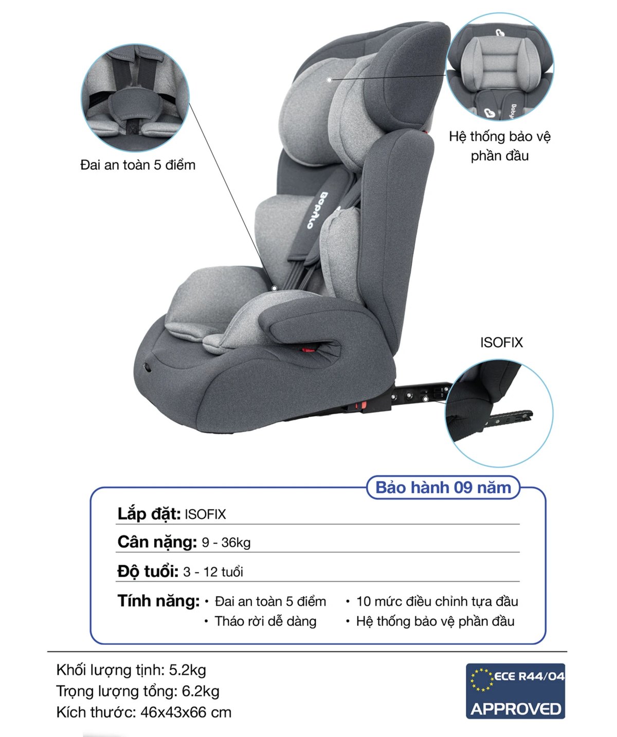 Thông số kỹ thuật Babyro Wing
